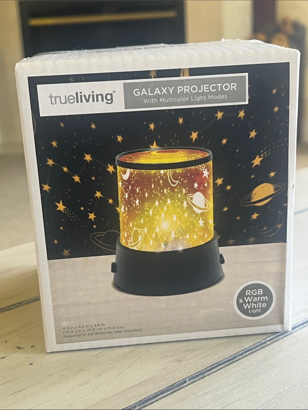 Galaxy Projector with multi-color Modes- Yellow Star & Planet Night Light